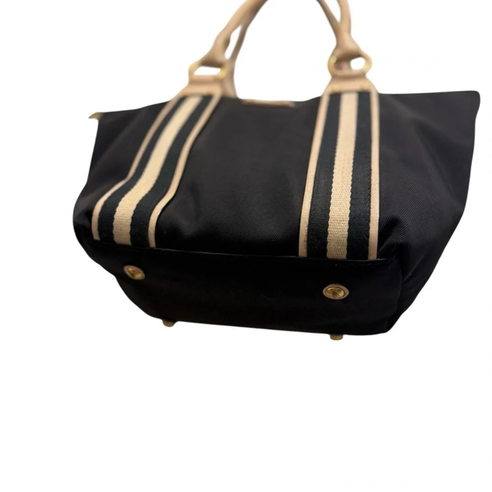 Michael Kors Black and Tan Tote with Structured Design